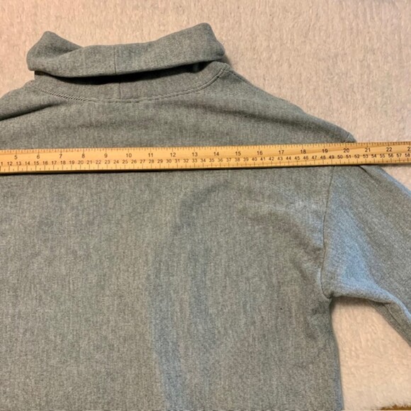 RBX Active Womens Light Blue Pin Striped Turtleneck Pullover Sweater Size Med - Picture 5 of 7